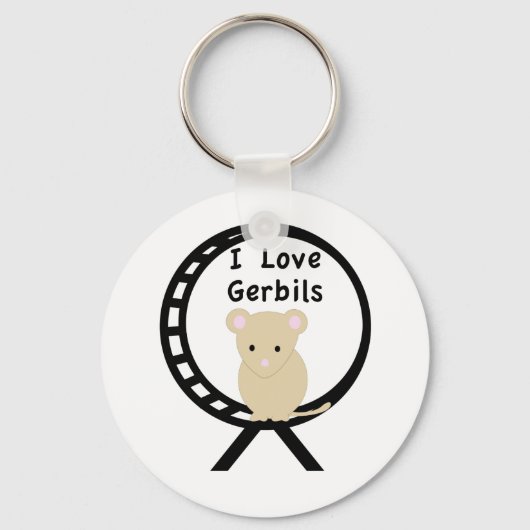 I Love Gerbils Sleutelhanger (Voorkant)