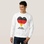 I love German people and Germany country Heart Trui (Voorkant volledig)