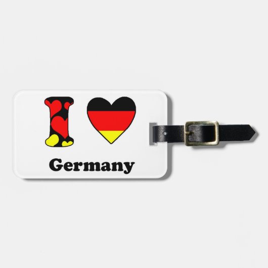 I love Germany Bagagelabel (Voorkant horizontaal)