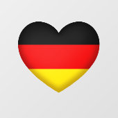 I Love Germany Black Red Gold German Pride Decal (Vel)