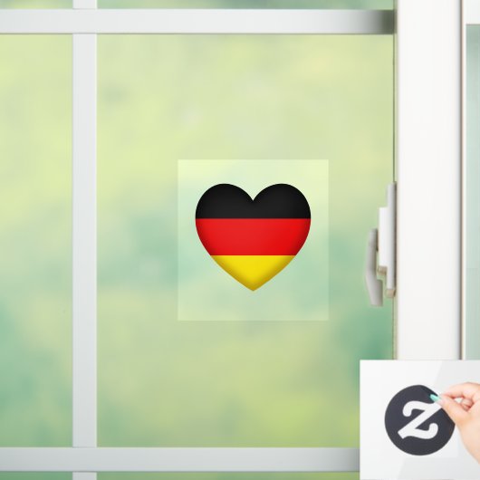 I Love Germany Black Red Gold German Pride Decal (Huis)