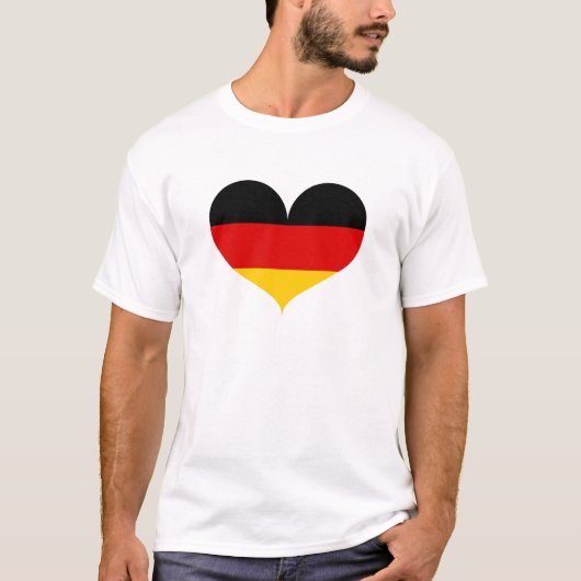 I Love Germany Flag T-shirt (Voorkant)
