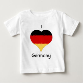 I Love Germany Grunge Heart Flag Design