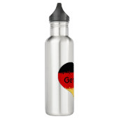 I Love Germany Grunge Heart Flag Design Waterfles (Links)