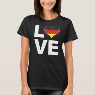 I Love Germany Heart Flag Germany T-shirt