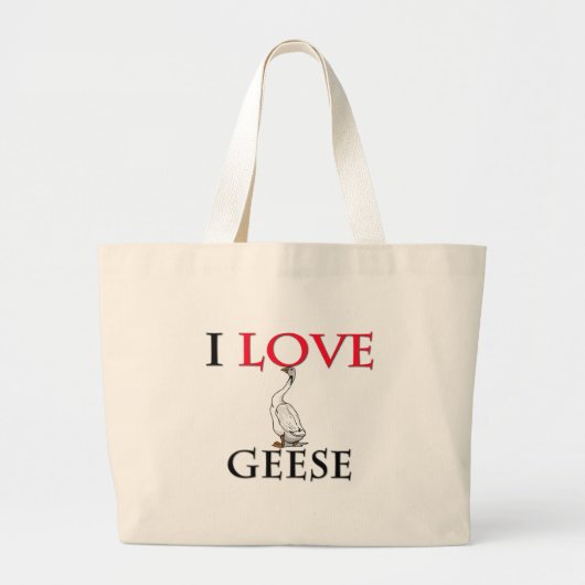 I Love Gese Grote Tote Bag (Voorkant)