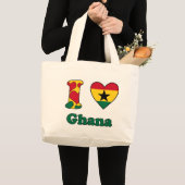 I love Ghana Grote Tote Bag (Voorkant (product))