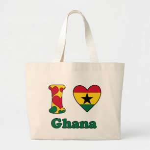 I love Ghana Grote Tote Bag