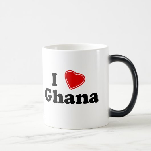 I Love Ghana Magische Mok (Rechts)