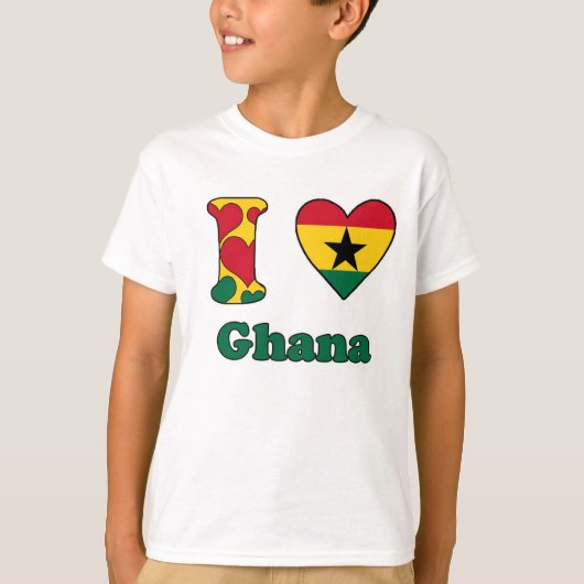 I love Ghana T-shirt (Voorkant)