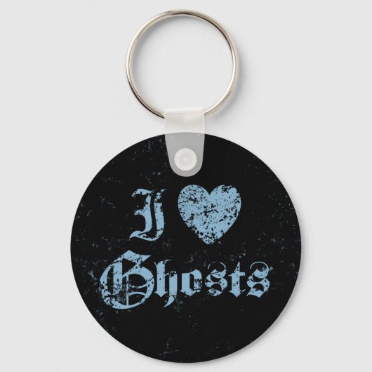 I Love Ghosts Sleutelhanger (Voorkant)