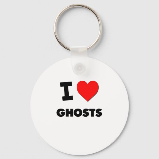I Love Ghosts Sleutelhanger (Voorkant)