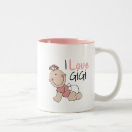 I Love Gi Coffee Cup Tweekleurige Koffiemok
