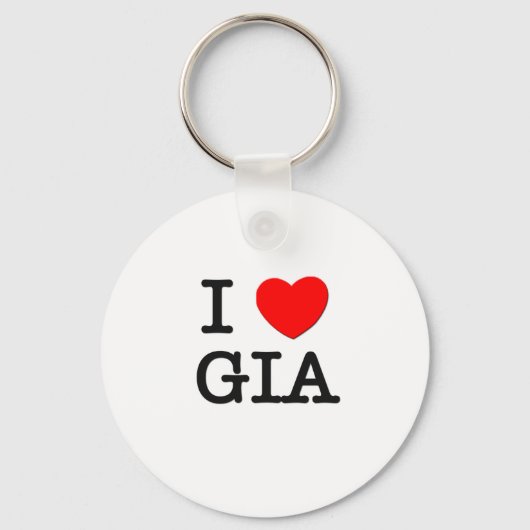 I Love Gia Sleutelhanger (Voorkant)