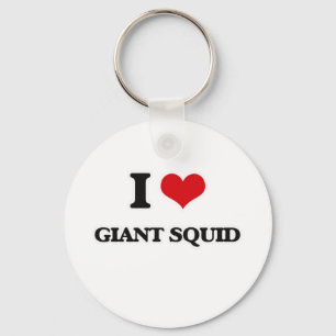 I Love Giant Squid Sleutelhanger