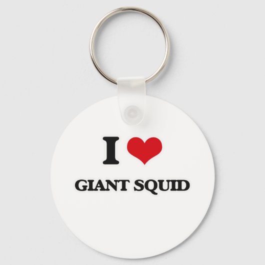 I Love Giant Squid Sleutelhanger (Voorkant)