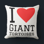 I love giant tortoise  kussen<br><div class="desc">I love giant tortoise ,  for animal kingdom lovers</div>