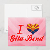 I Love Gila Bend, Arizona Briefkaart (Voorkant / Achterkant)