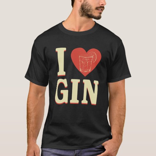 I Love Gin T-shirt (Voorkant)
