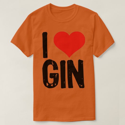 I Love Gin T-shirt (Design voorkant)