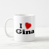 I Love Gina Koffiemok (Links)