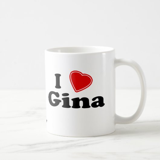 I Love Gina Koffiemok (Rechts)