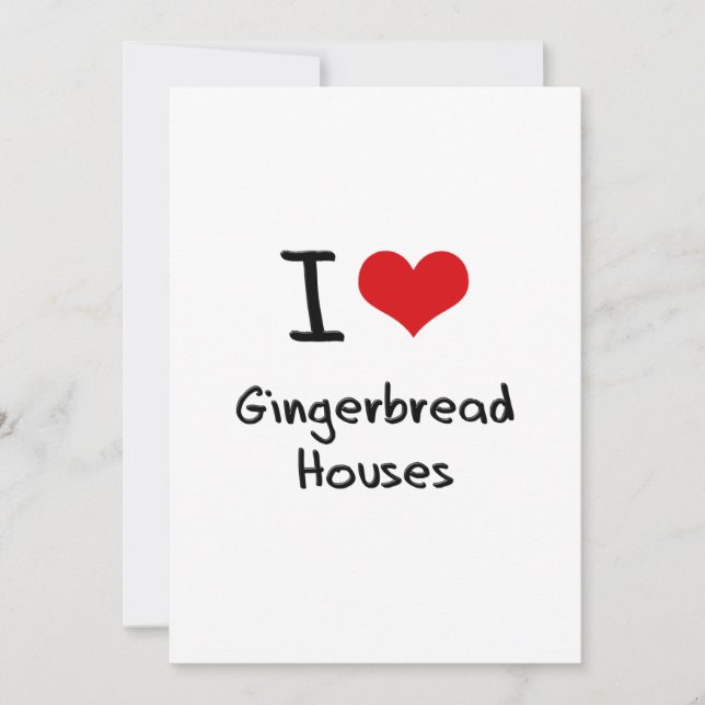 I Love Gingerbrood Houses (Voorkant)