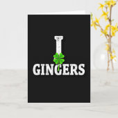 I Love Gingers Lucky Card Kaart (Gele Bloem)