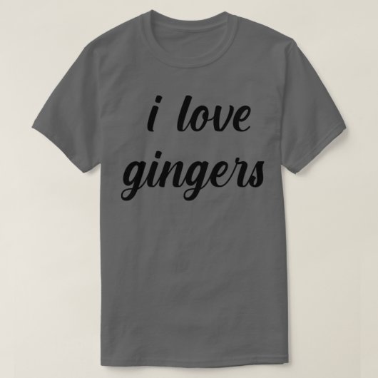 I Love Gingers T-shirt (Design voorkant)