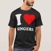 I Love Gingers T-shirt (Voorkant)