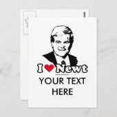 I Love Gingrich Briefkaart (Voorkant / Achterkant)