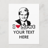 I Love Gingrich Briefkaart (Voorkant)