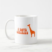 I Love Giraffe (Oranje) Koffiemok (Links)