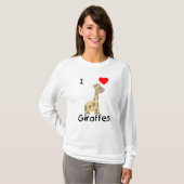 I Love Giraffes (2) T-shirt (Voorkant volledig)