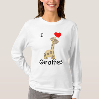 I Love Giraffes (2) T-shirt