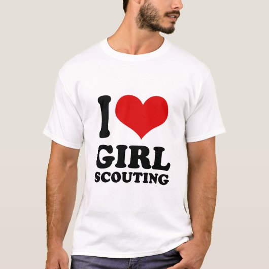 I Love girl scouting T-shirt (Voorkant)