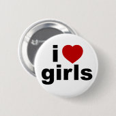 I Love Girls Button (Voorkant /achterkant)
