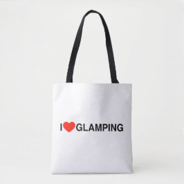 I Love Glamping - Fun Camper Caravan Tote Bag