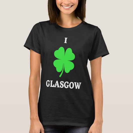 I LOVE GLASGOW T-SHIRT (Voorkant)