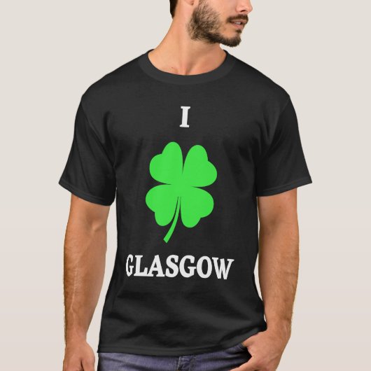 I LOVE GLASGOW T-SHIRT (Voorkant)