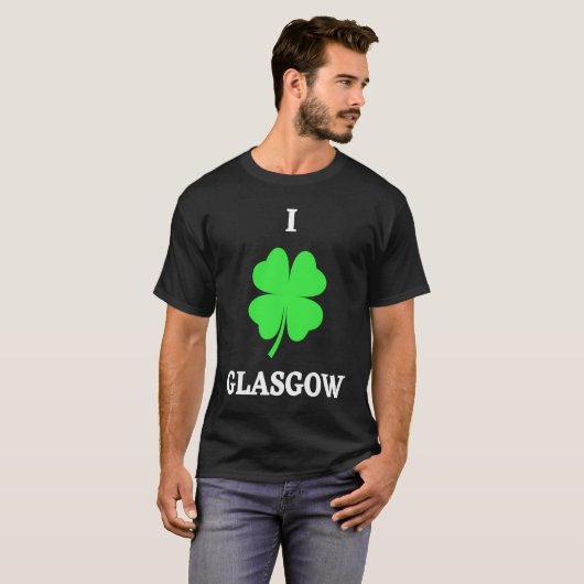 I LOVE GLASGOW T-SHIRT (Voorkant volledig)