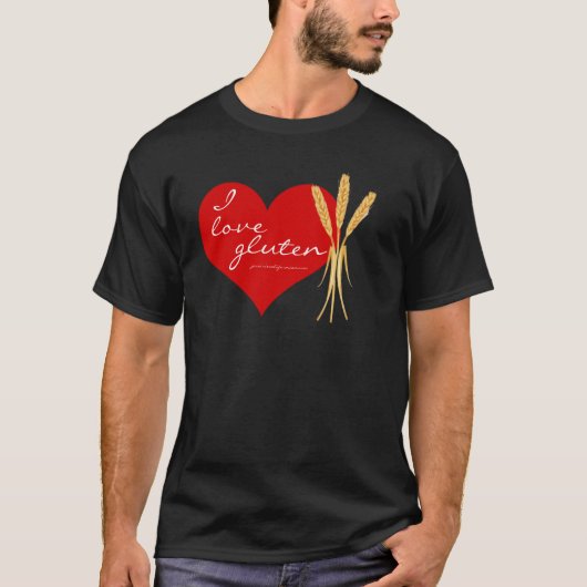 I Love Gluten T-shirt (Voorkant)