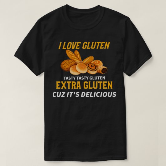 I Love Gluten T-shirt (Design voorkant)