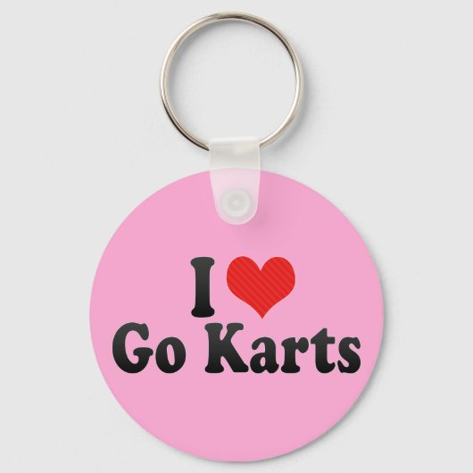 I Love Go Karts Sleutelhanger (Voorkant)