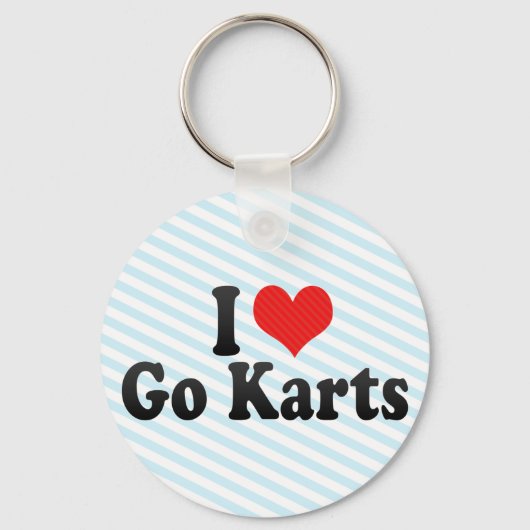 I Love Go Karts Sleutelhanger (Voorkant)