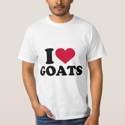 I love goats  t-shirt (Voorkant)