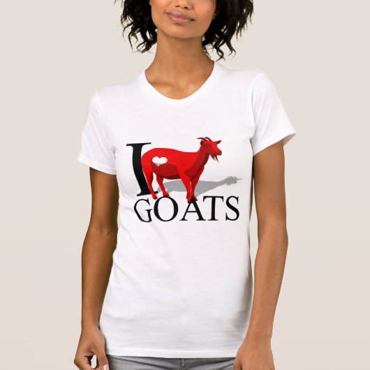 I Love Goats T-shirts (Voorkant)