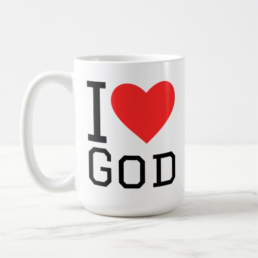 I love god koffiemok (Links)