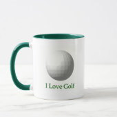 I Love Golf Design Coffee Cup Mok (Links)