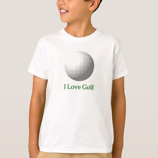 I Love Golf Design Kind T-shirt (Voorkant)